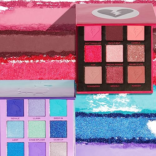 Makeup Revolution- X Fortnite-9 Pan Shadow Palette- Cuddle Team Leader | Unlock the cutest looks |Balance of bright mattes and berry-toned shimmers | Pigmented shades of soft & fluffy pinks | 9gm
