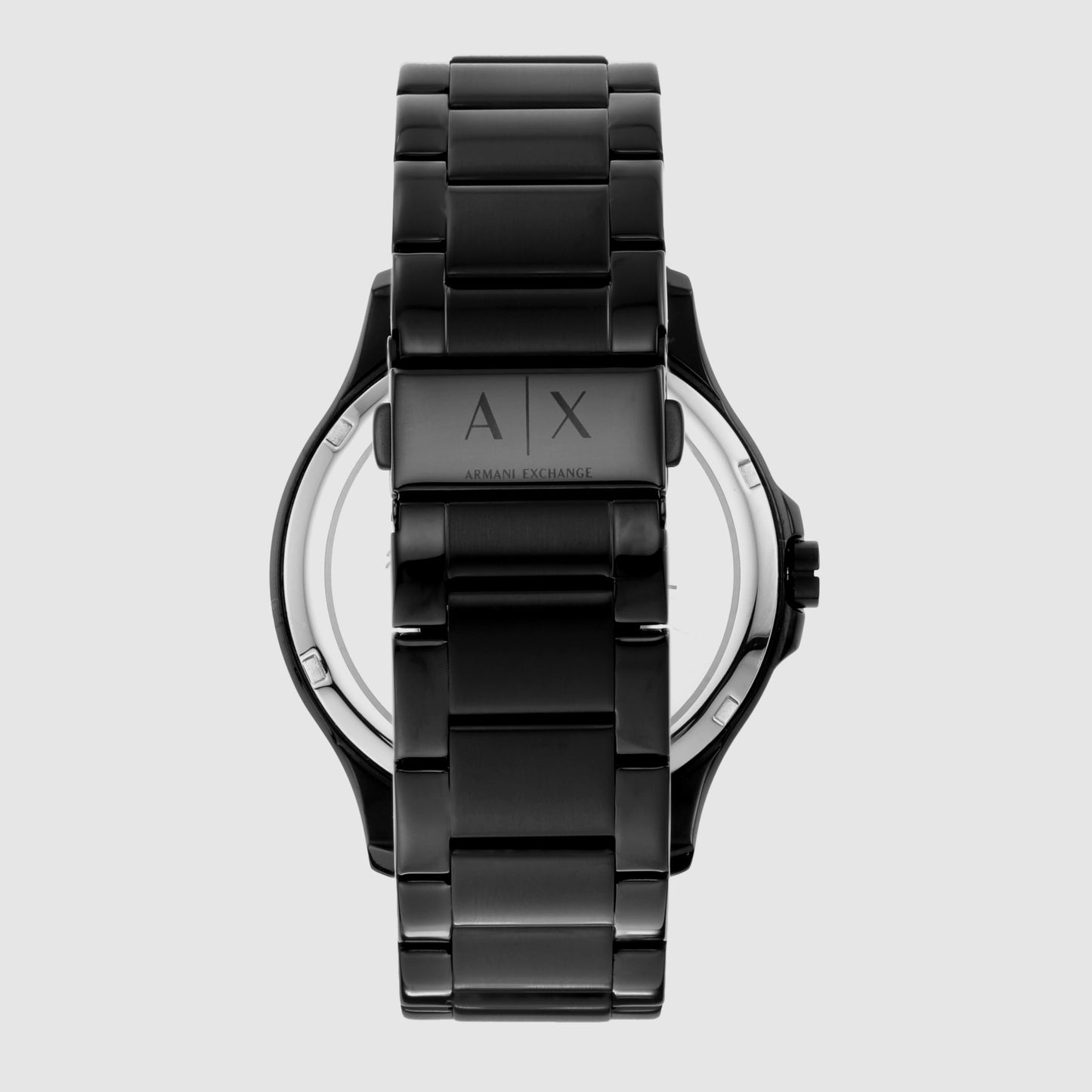 Armani Exchange Mens Hampton Stainless Steel Analogue Watch with Bracelet (Black_Free Size)