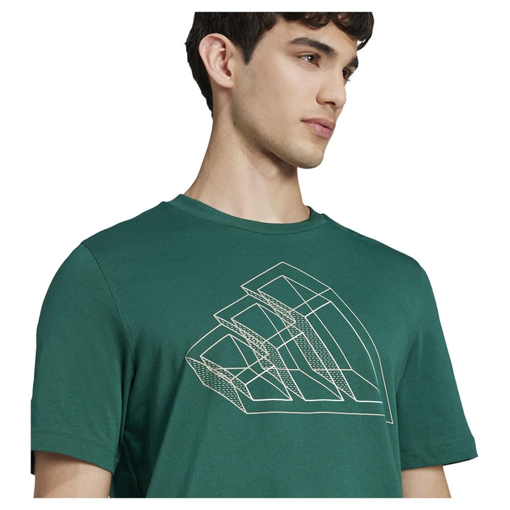 adidas Men Camo Woven Graphic Tee