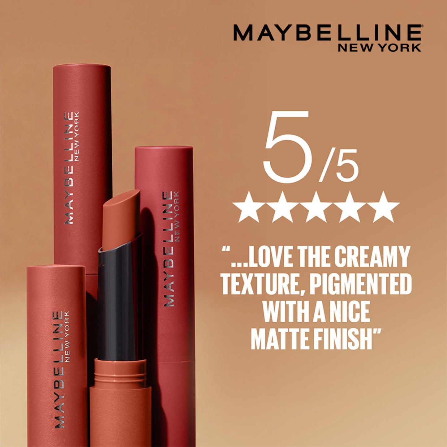 Maybelline New York Color Sensational Ultimatte Lipstick, More Mocha, 1.7g