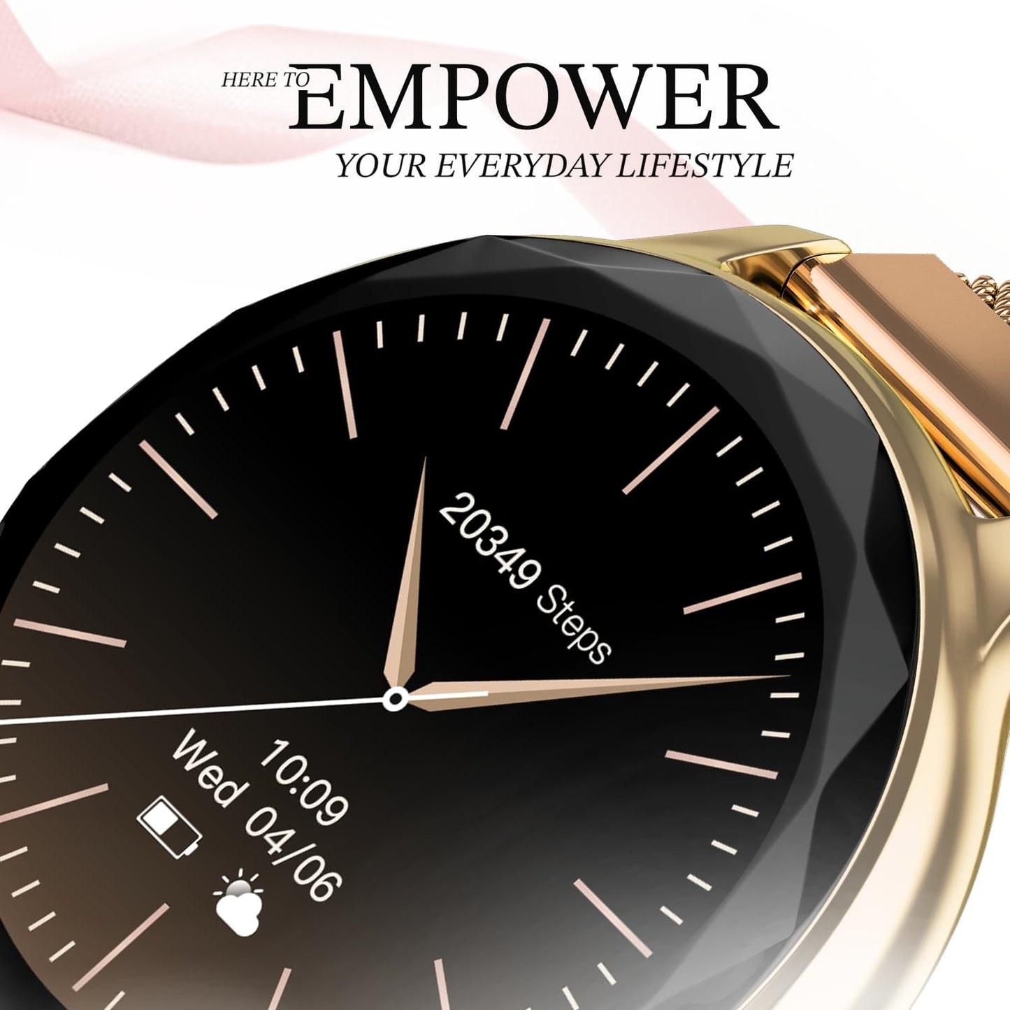 Noise NoiseFit Grace Smartwatch - Gold Link