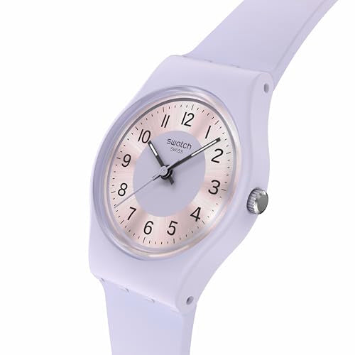 Swatch Womens Casual Watch Purple Bio-sourced Quartz Lilac Lightness, Purple