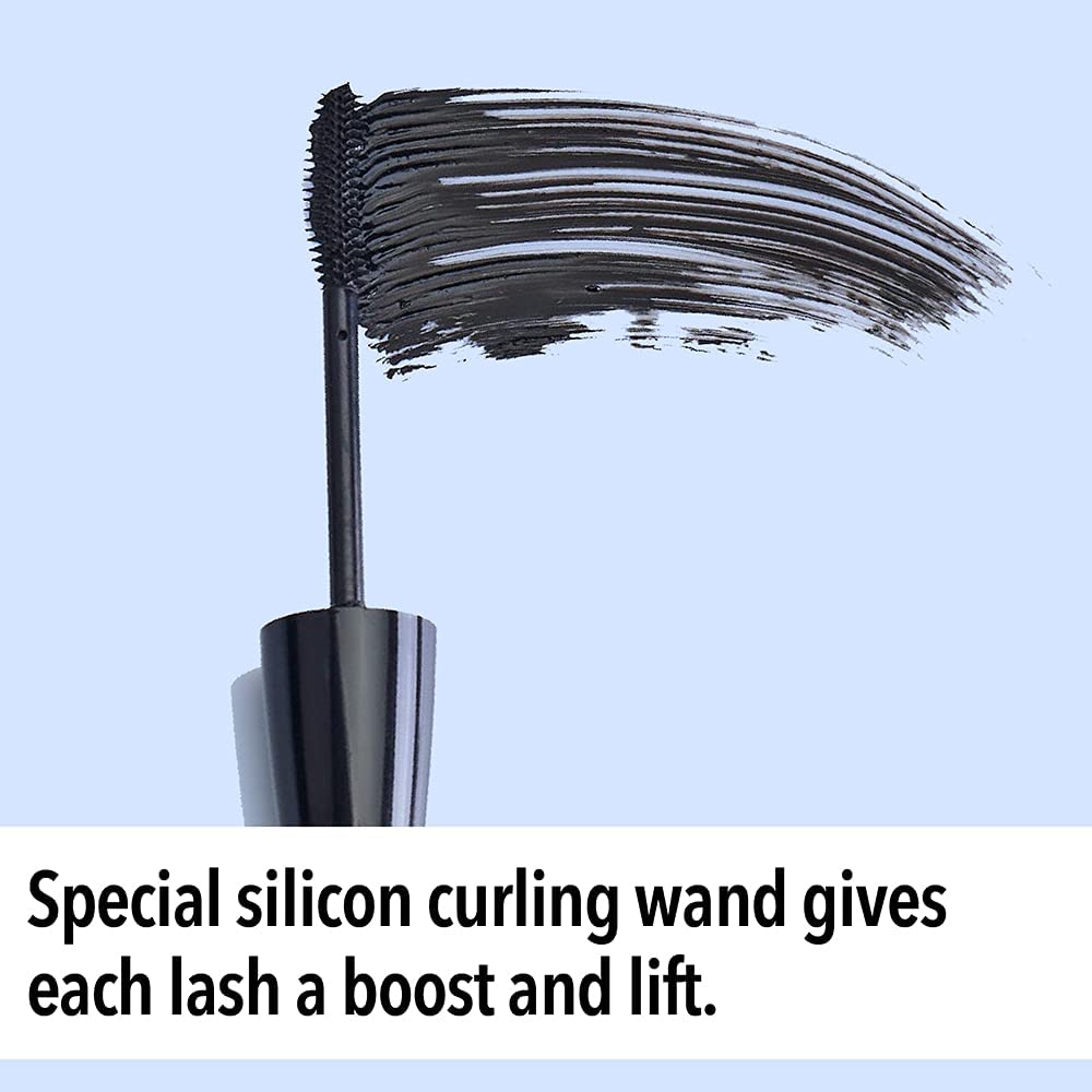 Colossal Waterproof Mascara, Volumizing Black Lash Makeup, Smudge-Proof & Long-Lasting Eye Makeup