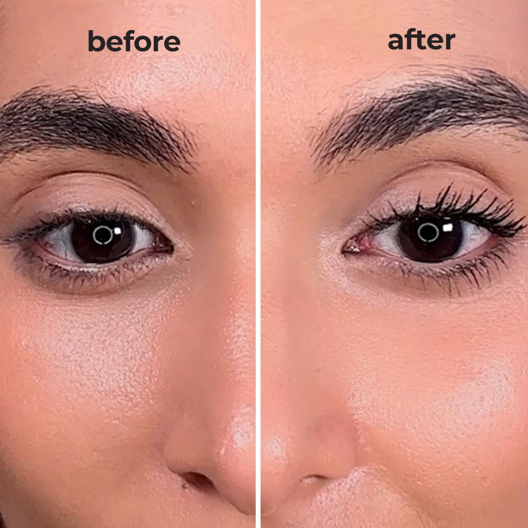 Ruby's Organics Kohl and Mascara Beauty Gift Kit for Women- Long-Lasting Intense Pigment, Smudge Proof, Everyday Eye Makeup Kajal, 100% Natural & Non-Toxic, Eye-Friendly, Daily Use - Black (Combo Pack of 2)