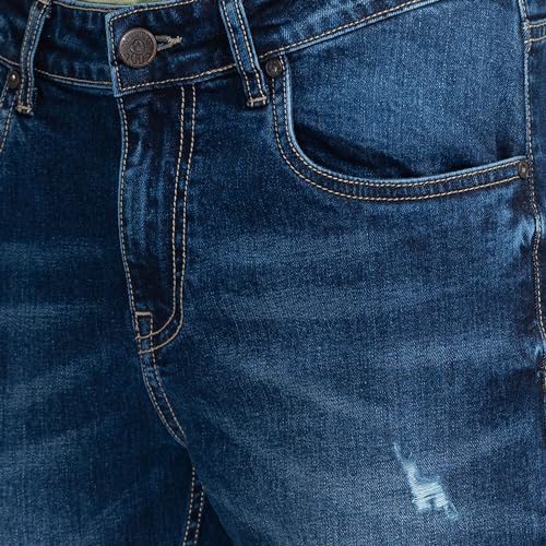 Being Human Blue Cropped Fit Men's Denims Clothing