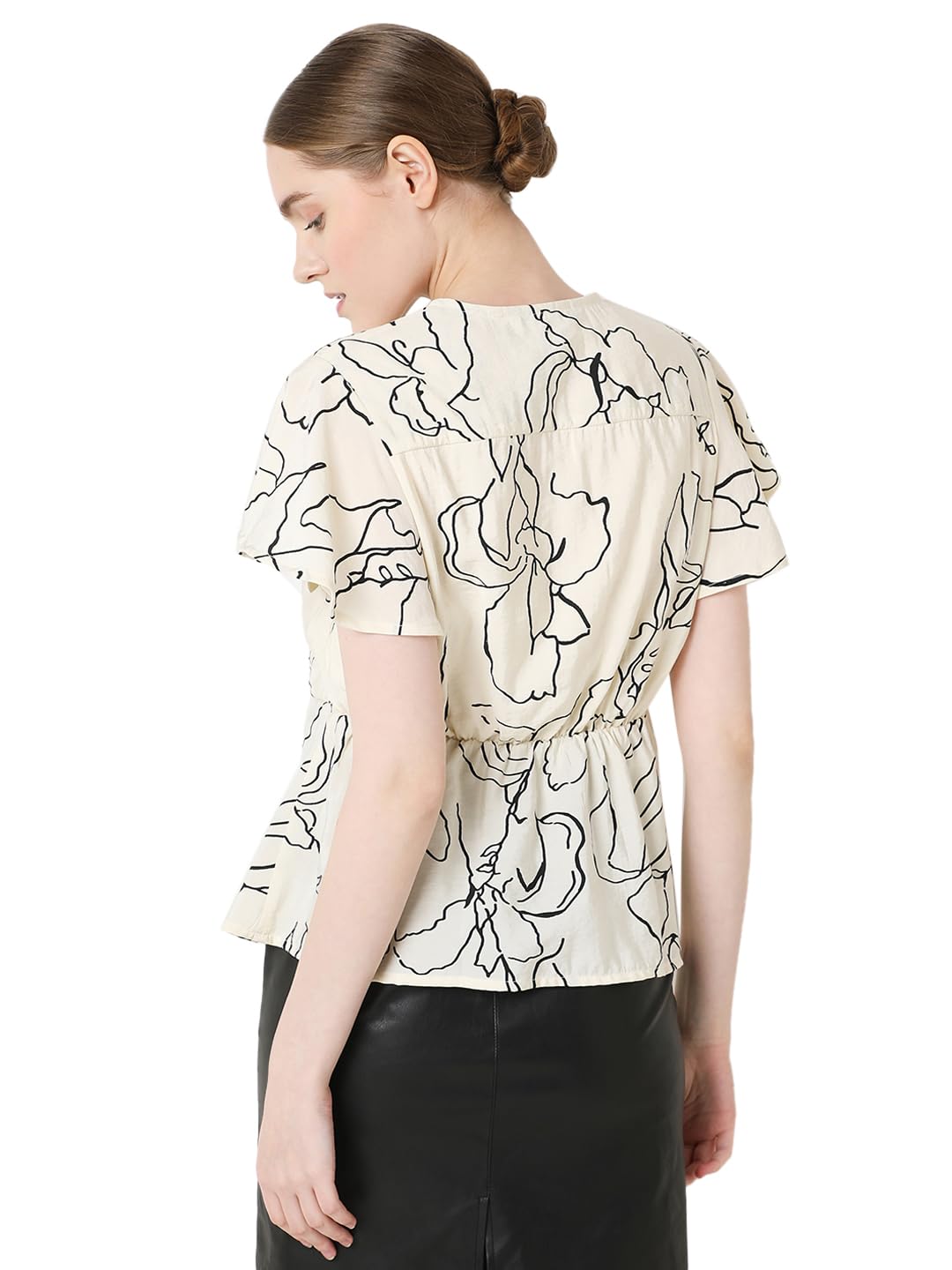 VERO MODA Women's Floral Relaxed Fit T-Shirt