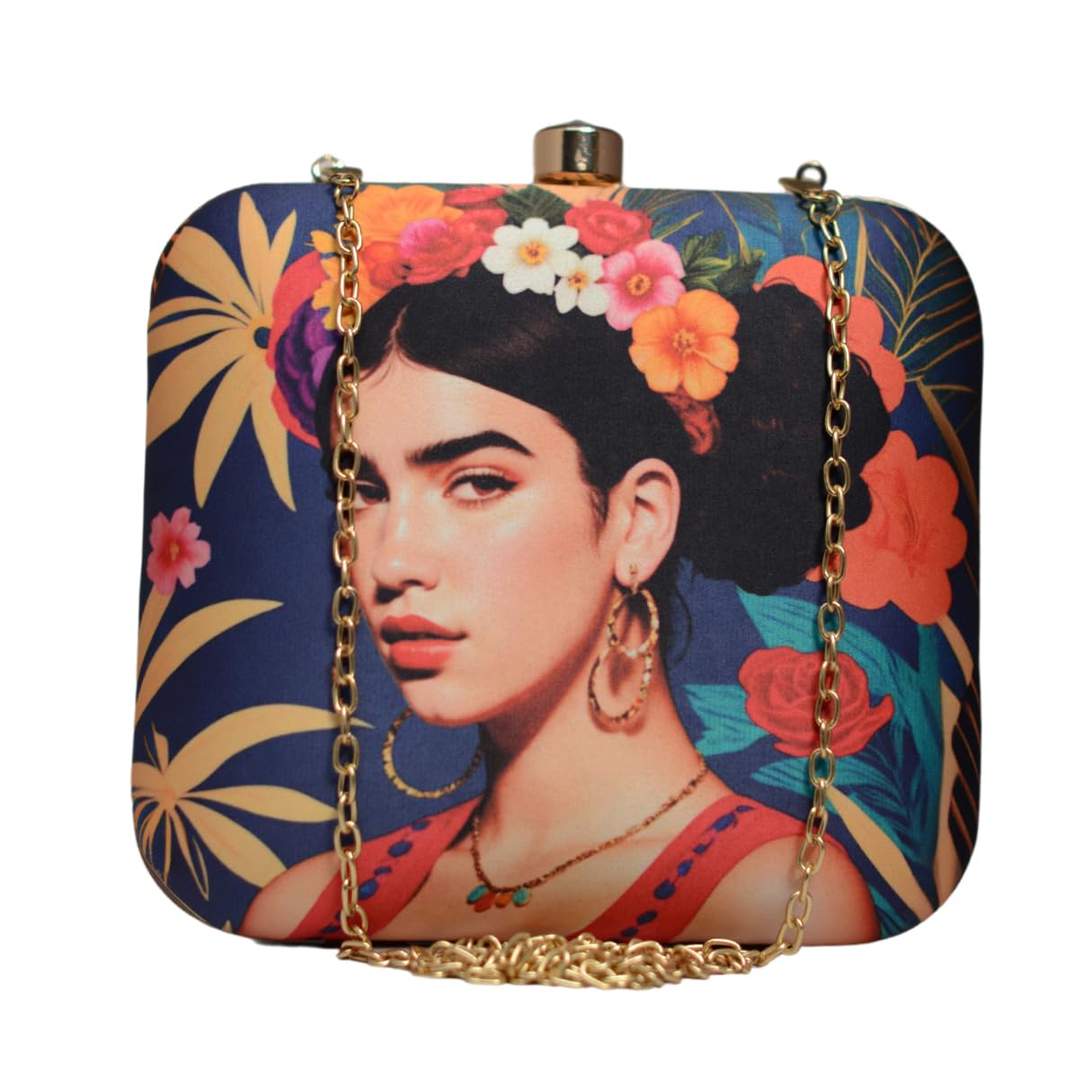 Artklim Dua Lipa Printed Clutch