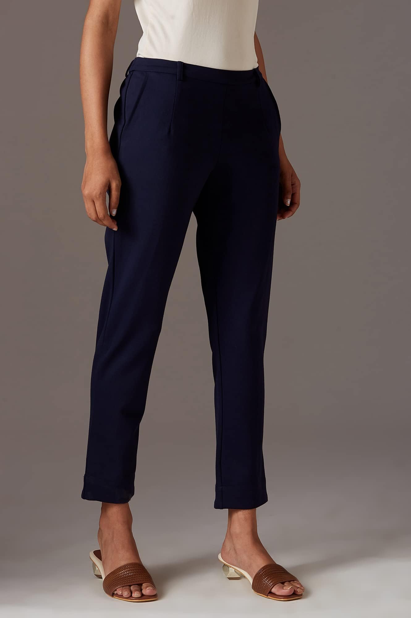 W Strechable Slim Pants for Women | Trousers for Women | W for Woman