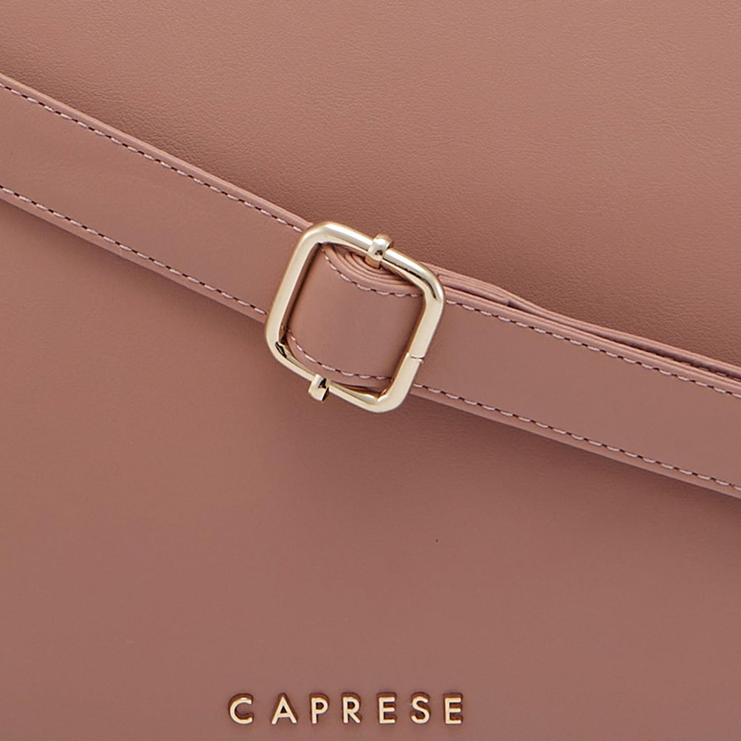 Caprese CAPRI SOLID PINK FAUX LEATHER LARGE SATCHEL HANDBAG