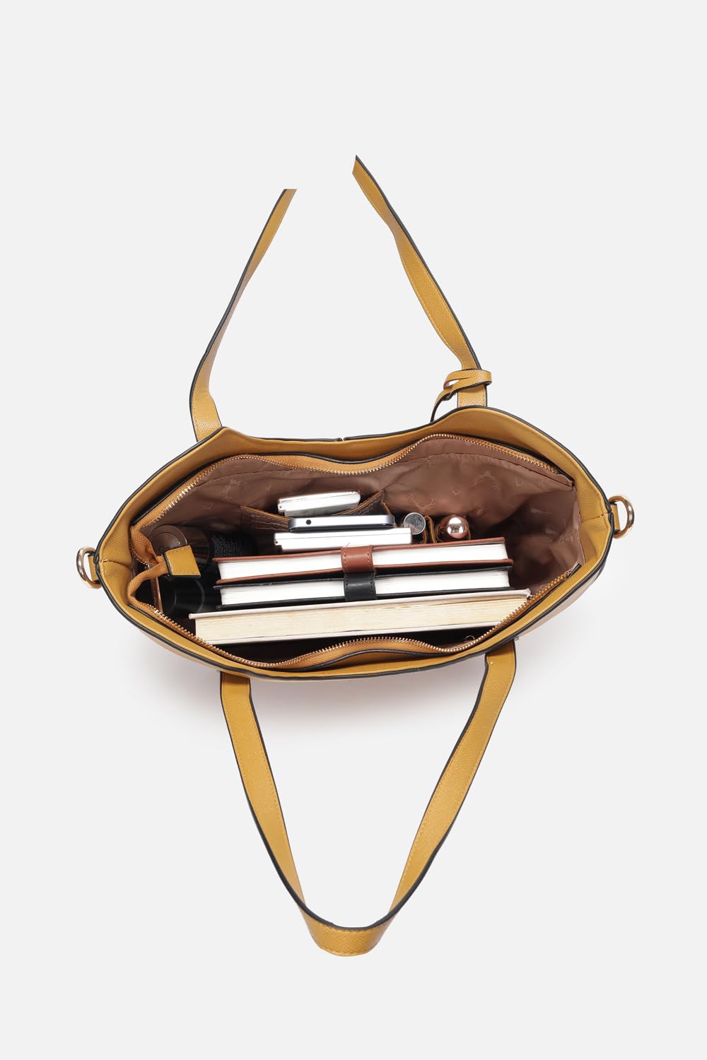 Women Yellow Casual Handbag