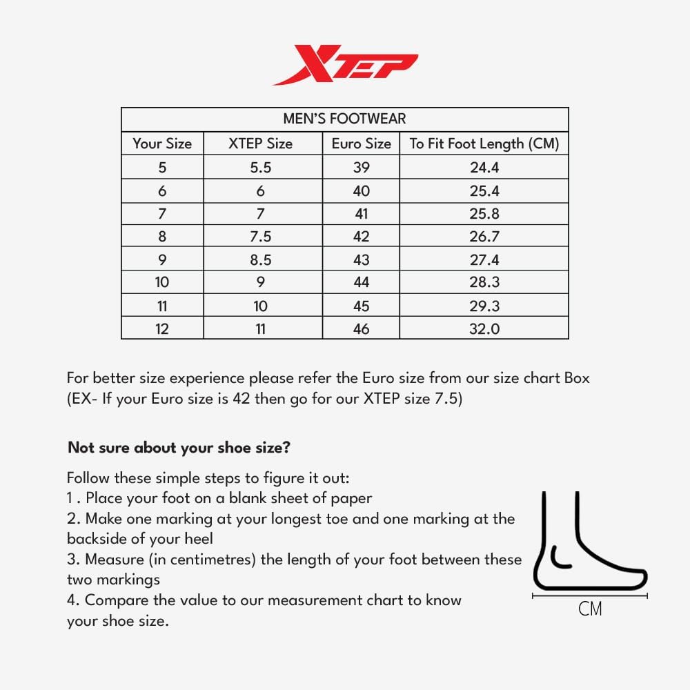 XTEP Running Shoes for Men Mass Life Series Lightweight Lace Up Comfortable Shoes(Eco Grey,Size 6)