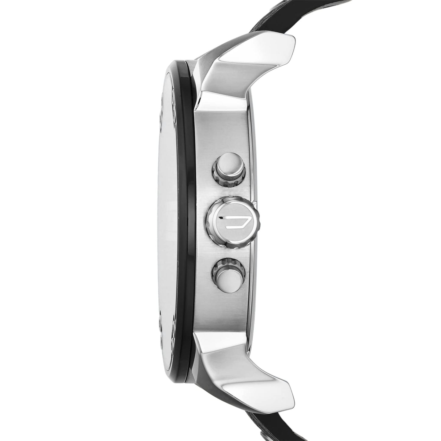 Diesel Stainless Steel Mr Daddy 2 Analog Black Dial Red Strap (Big Dial Red Strap) Men's Watch - Dz7313