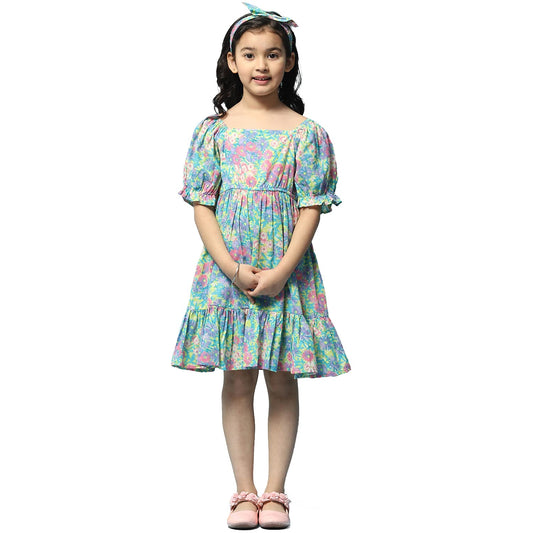 BIBA Girl Printed Kid(KW5183_Multi_5) Multicolour