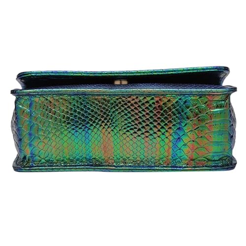 MINI WESST Women's Textured Green Synthetic Leather Sling Bag for Office, College and Party (MWHB099GR)