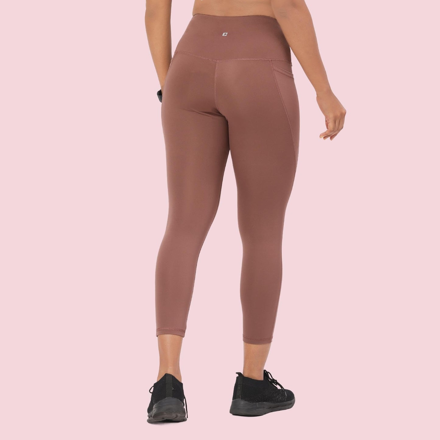 Enamor A605 Basic Quick Dry High Waist Basic Workout Leggings with Elasticated Waistband