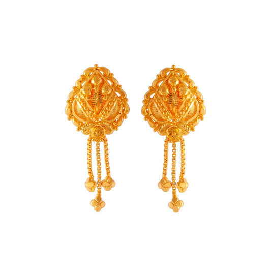 P.C. Chandra Jewellers 22k (916) Yellow Gold Stud Earrings for Women
