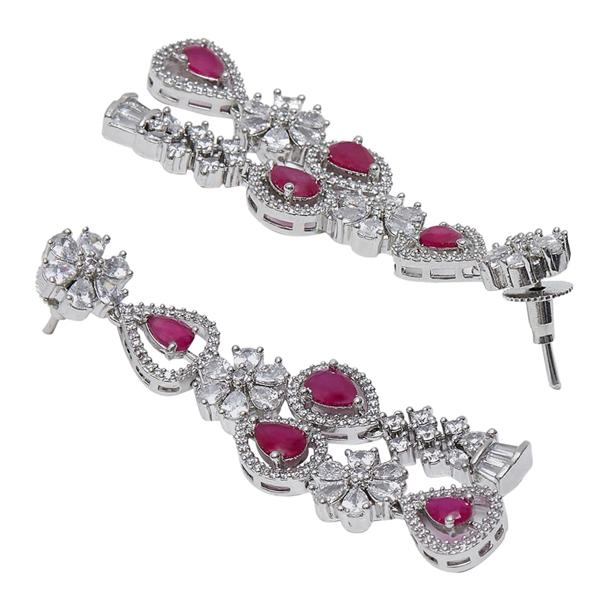 VOYLLA CZ Elegance Layered Necklace Set