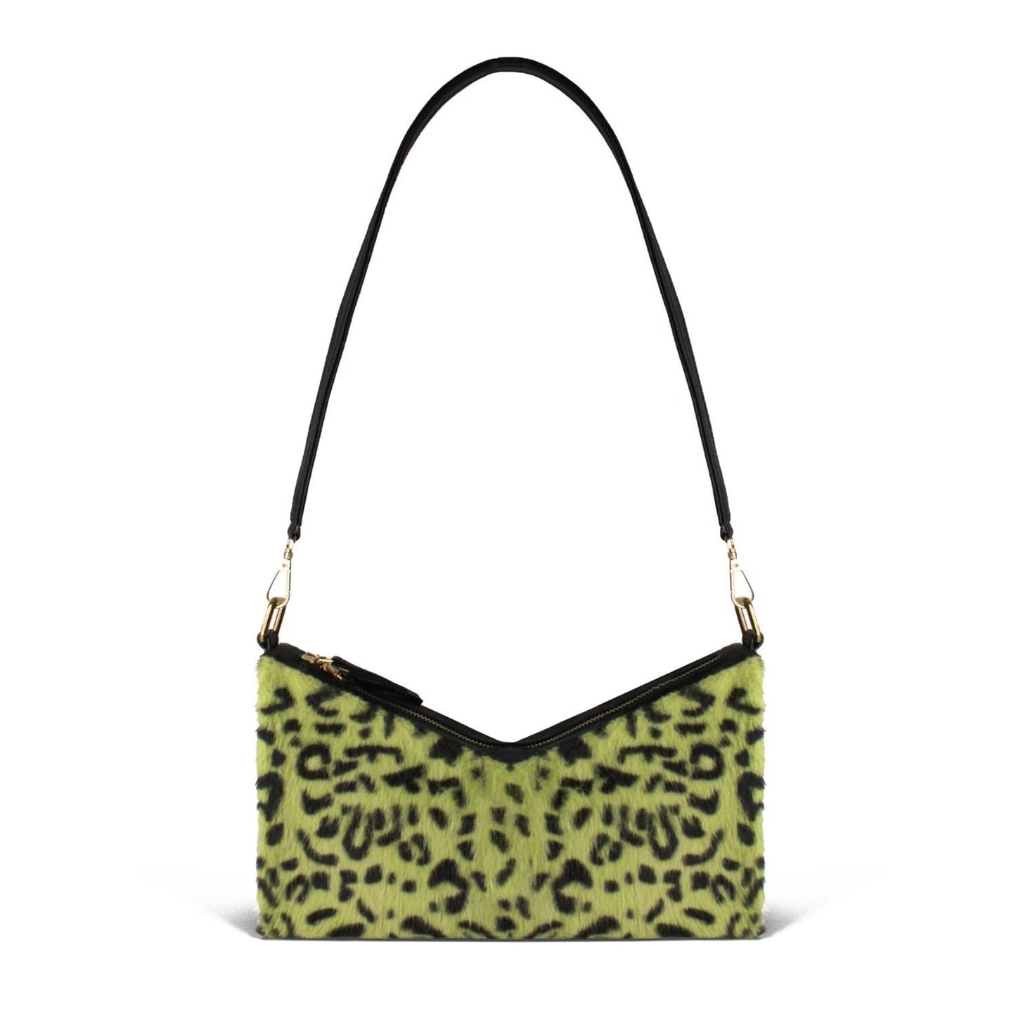 Modern Myth FURBABY Animal Print Faux Fur Box Shaped Shoulder Bag for Girls & Women