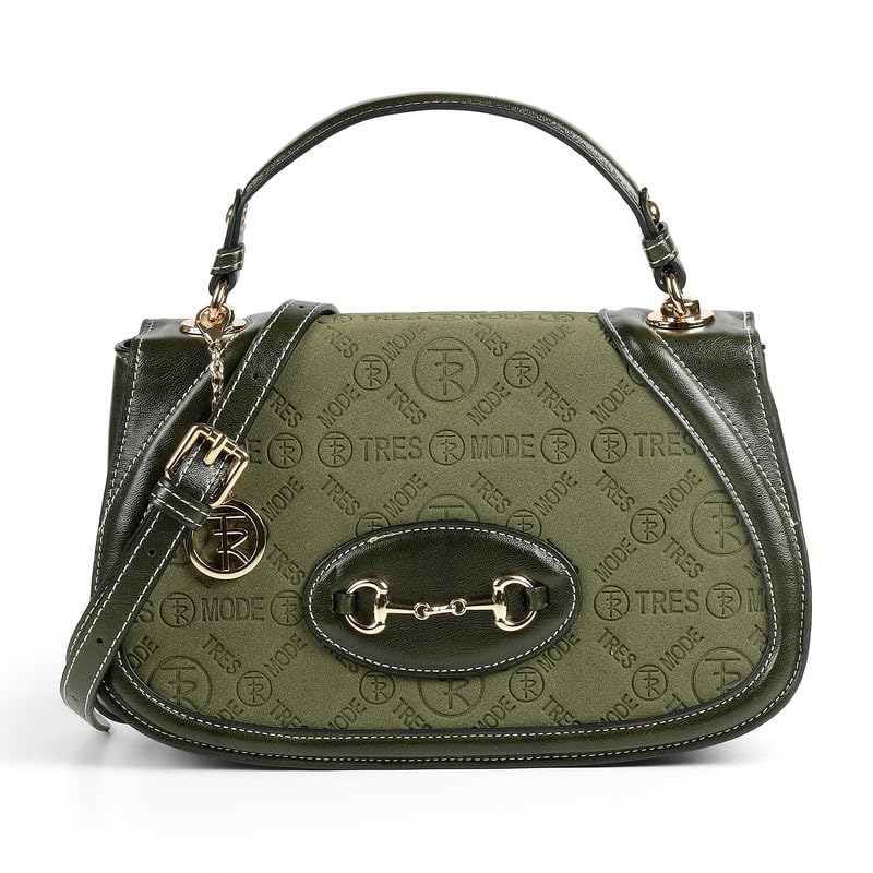 tresmode MALAGA Women's Sling Bag in Dark Green Color
