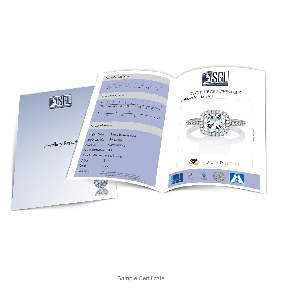 KuberBox 14KT Yellow Gold Diamond Dangling Pearl Drop Earrings for Women