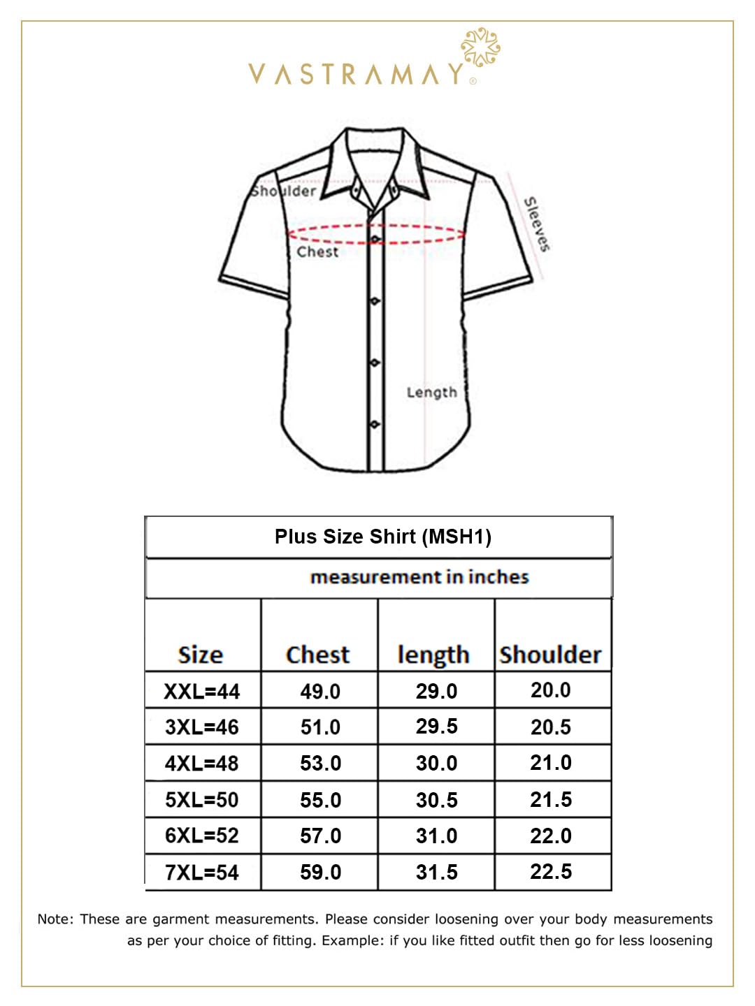 Vastramay Plus Men's Rose Gold Silk Blend Ethnic Shirt_VPLUSMSH001RG_50