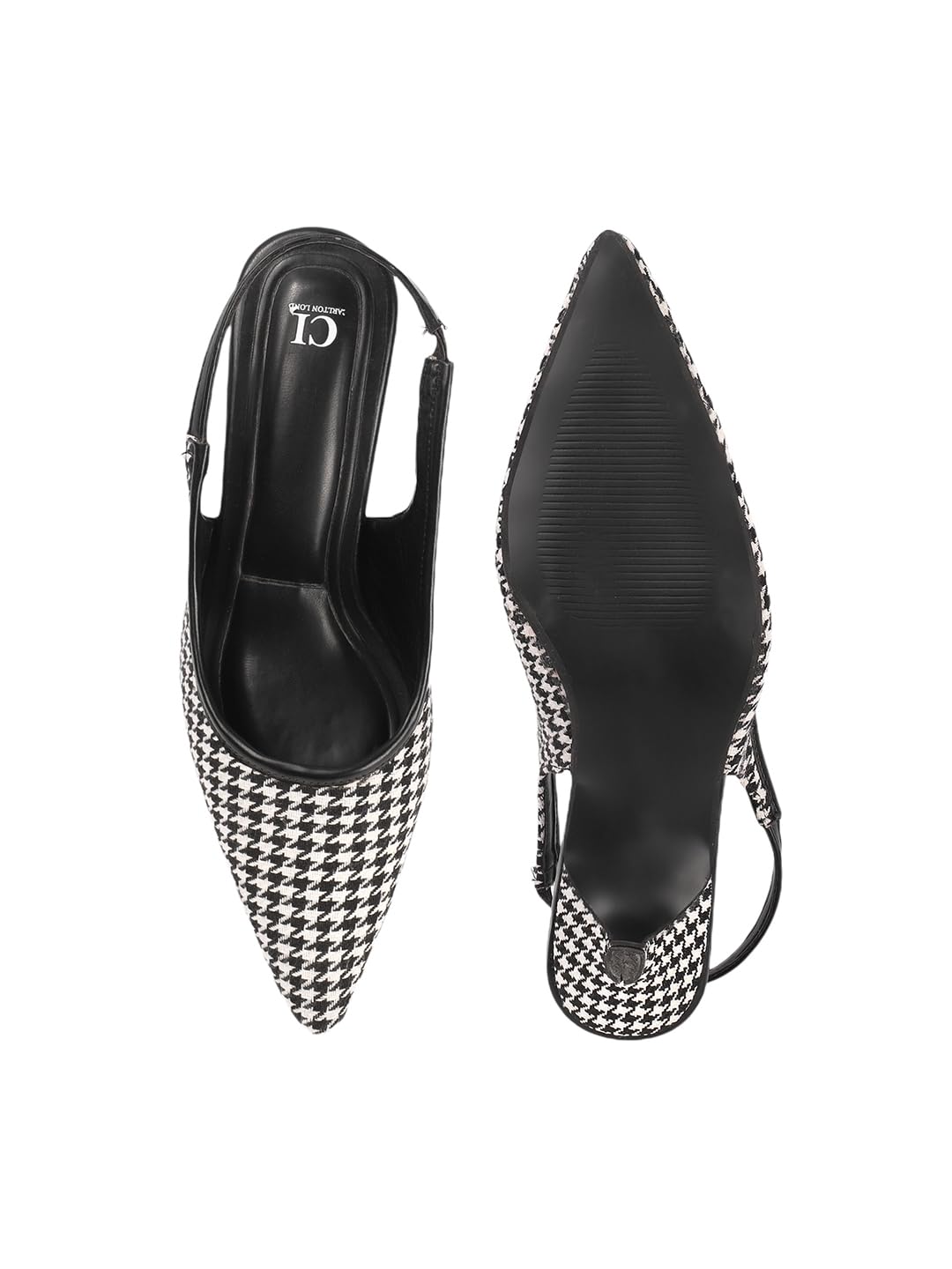 Carlton London Women Shoes,Black-White,UK-8