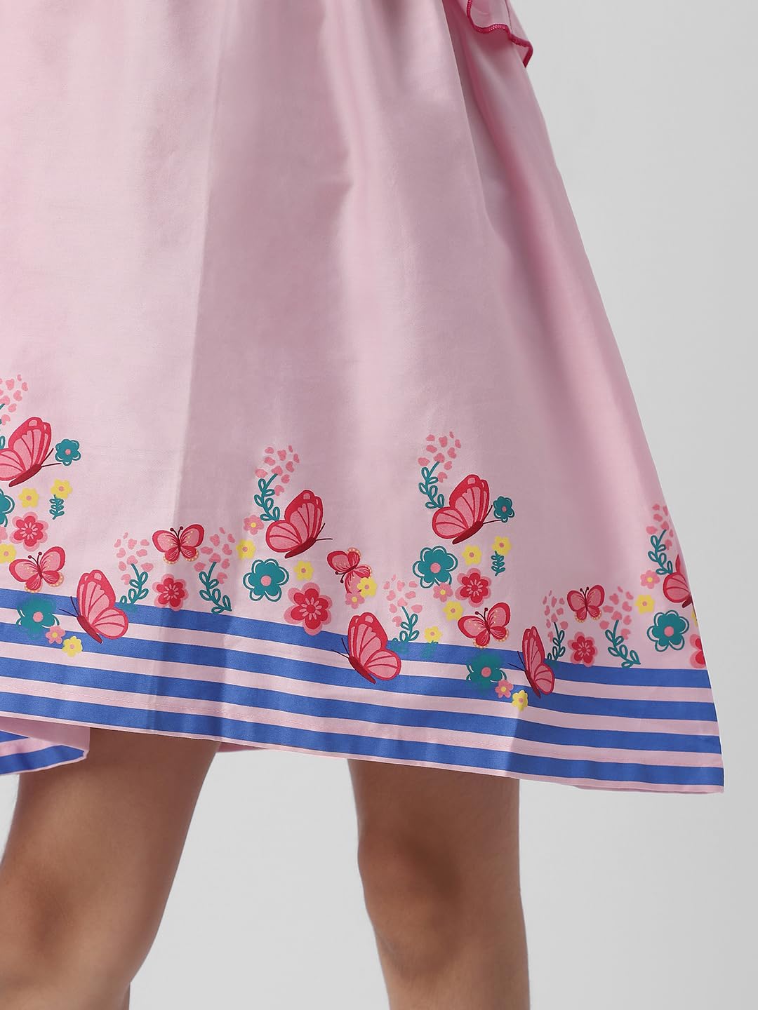 Nautinati Girls Strap Sleeve Casual Dress | Age 3-8 Years Pink