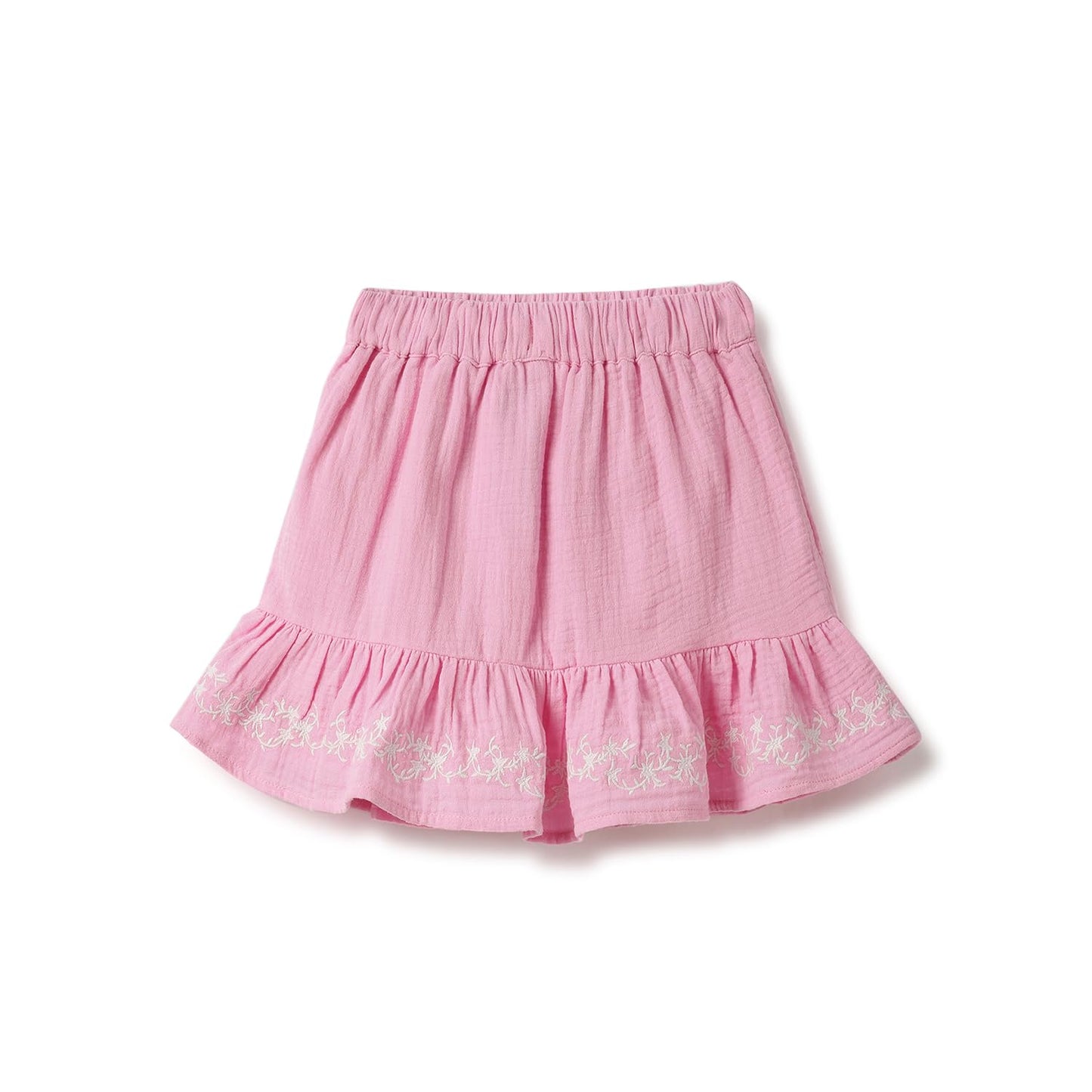 United Colors of Benetton Embroidered Regular Fit Ruffled Skirt