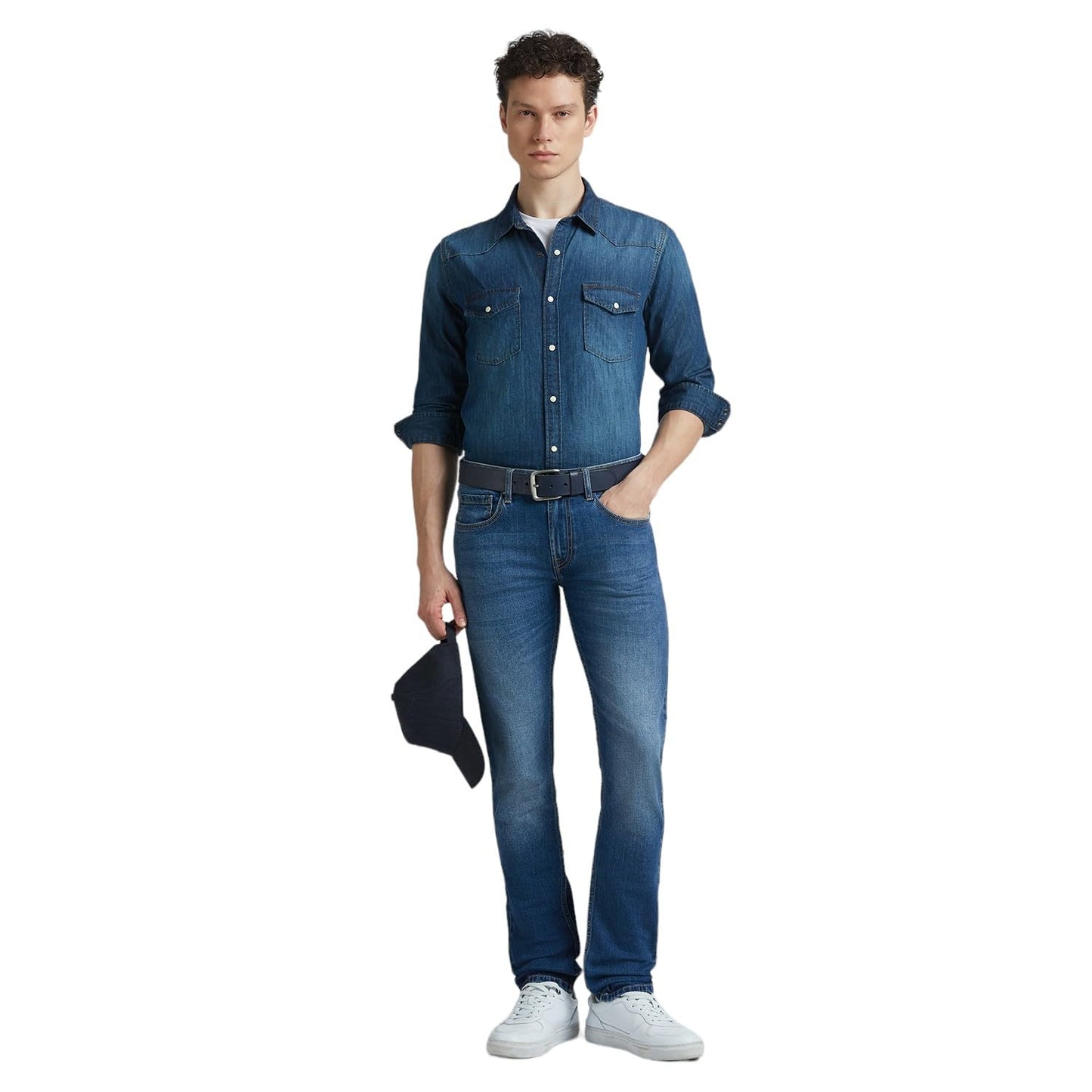 Pepe Jeans Men's Mid Rise Slim Fit Jeans