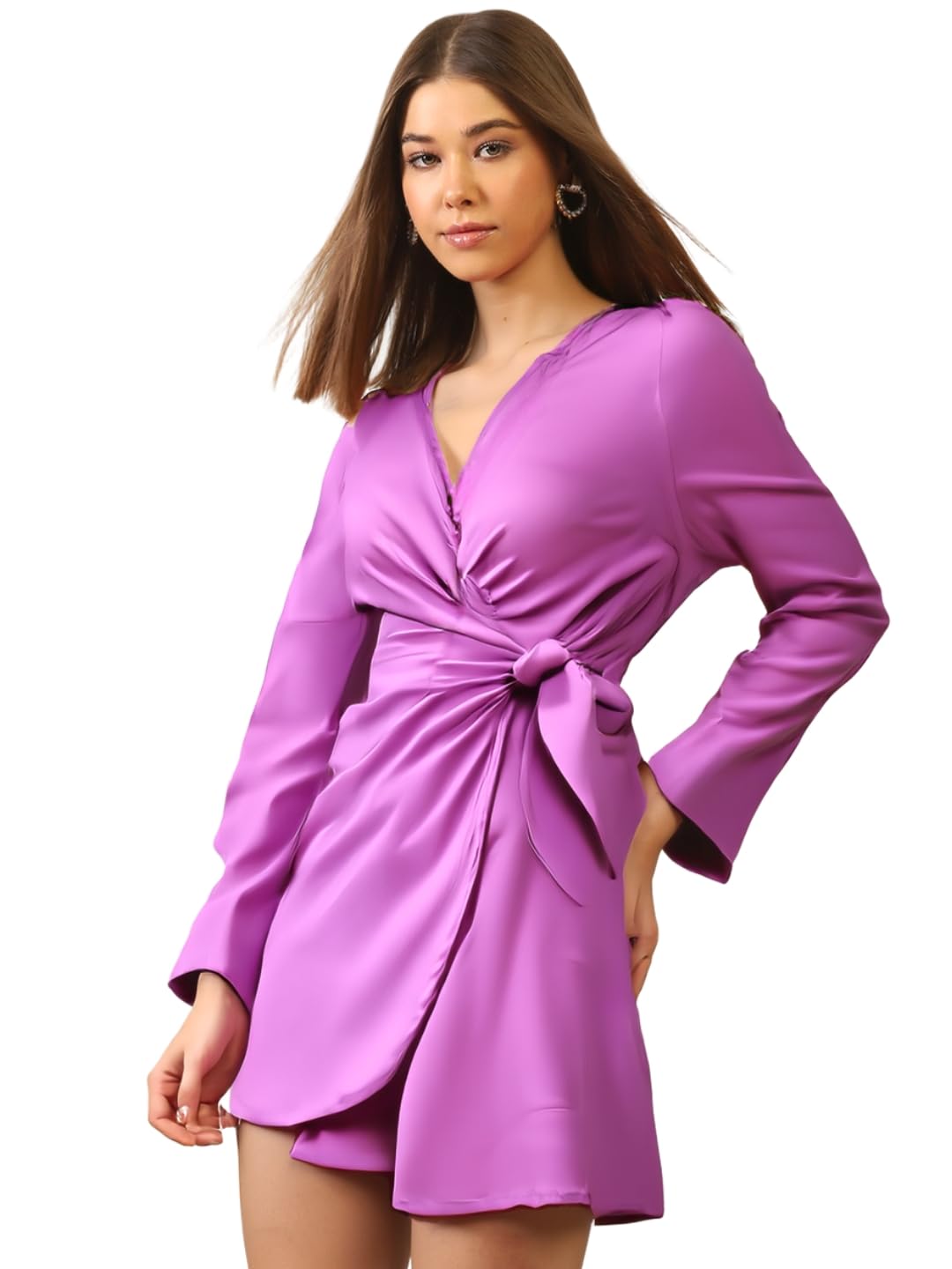 Sera Classics Front Tie up Collared Dress