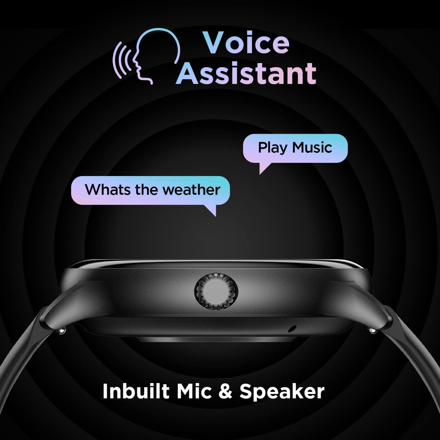 Fire-Boltt Phoenix Smart Watch with Bluetooth Calling 1.3,120+ Sports Modes, 240 * 240 PX High Res with SpO2, Heart Rate Monitoring & IP67 Rating (Black)