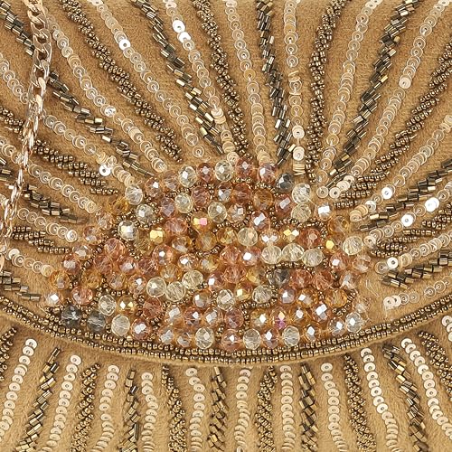 Metro Women's Purple Embellished Flap Clutch(38-164)