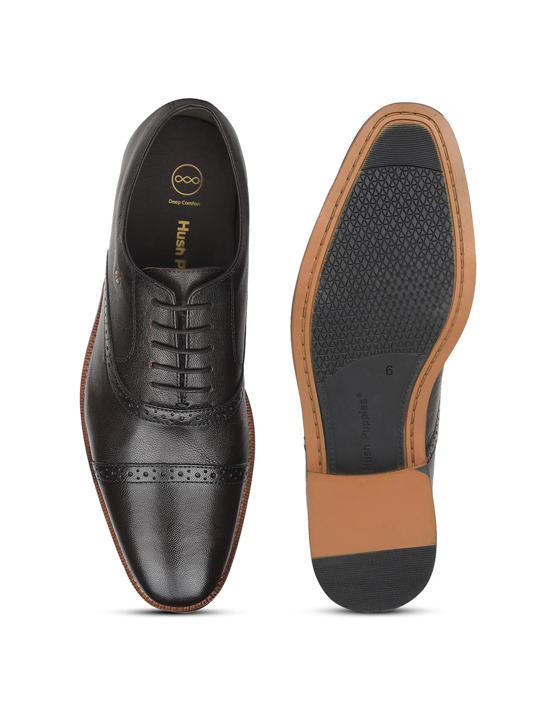 Hush Puppies Men Formal Oxford Shoes - Brown (9 UK)