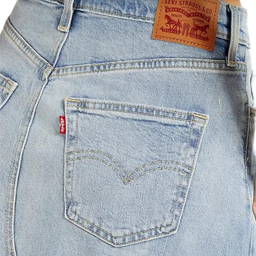 Levi's Women's High Rise Blue A-Line Skirt
