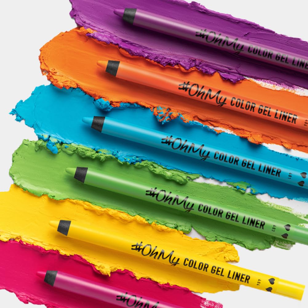Lamel- 404 Oh My Color Gel Eyeliner - Yellow, Creamy Texture, Hypoallergenic & Super Long Lasting, Glides Effortlessly, Vibrant Shades, Cruelty-Free Eyeliner Waterproof Pencil - 1.4gm