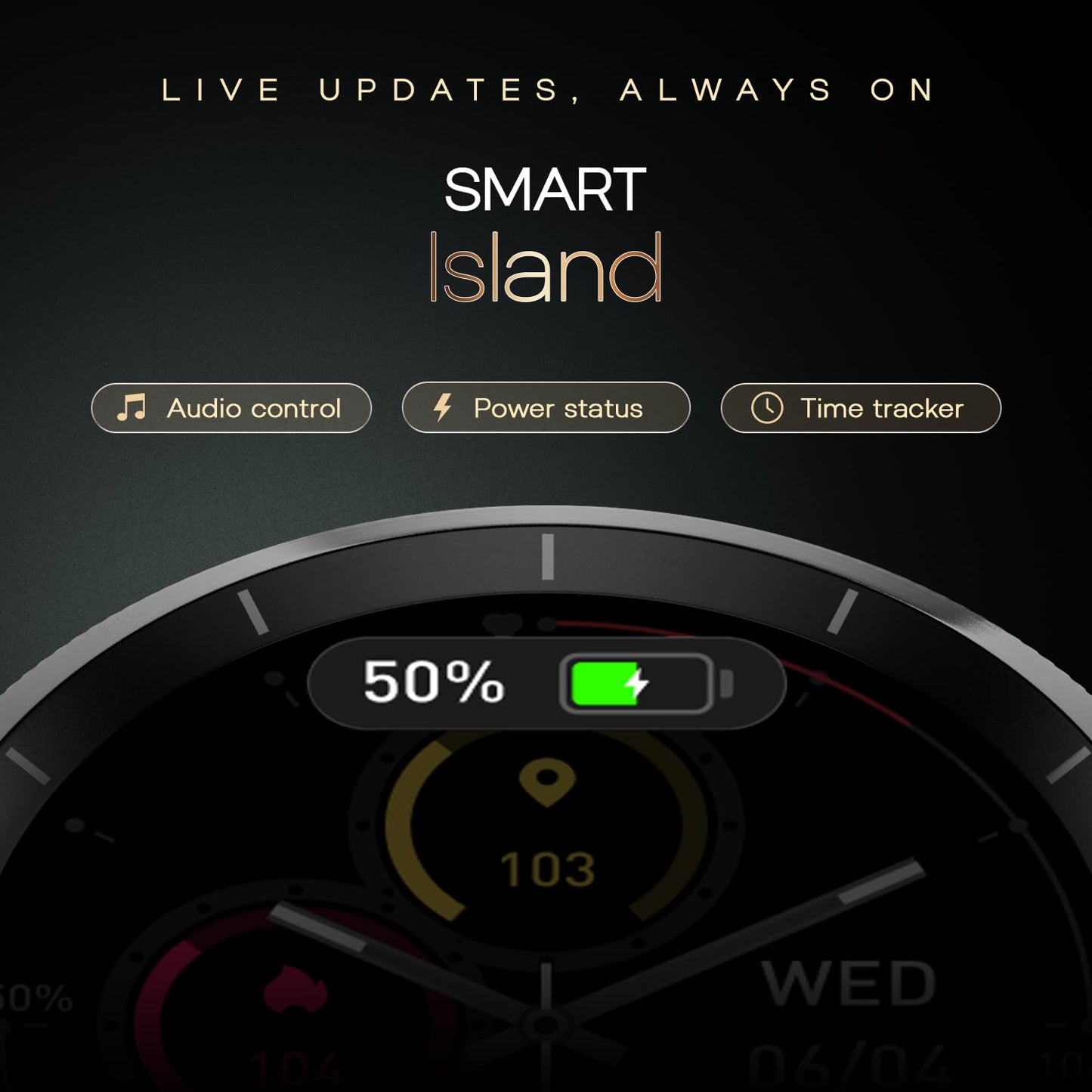 Noise Halo 2 MOD Smart Watch with Swappable Bezel Editions (Classic, Statement), 1.46" AMOLED, Smart Island, BT Calling, Metallic Build, Health Suite, Upto 7 Days Battery (Silver Green)