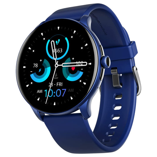 boAt Lunar Call Pro Smart Watch with 1.39 AMOLED Display, BT Calling,DIY Watch Face Studio, Coins, SensAI(Cricket Analysis),Apollo 3 Blue Plus Processor,Ambient Light Sensor(Deep Blue)