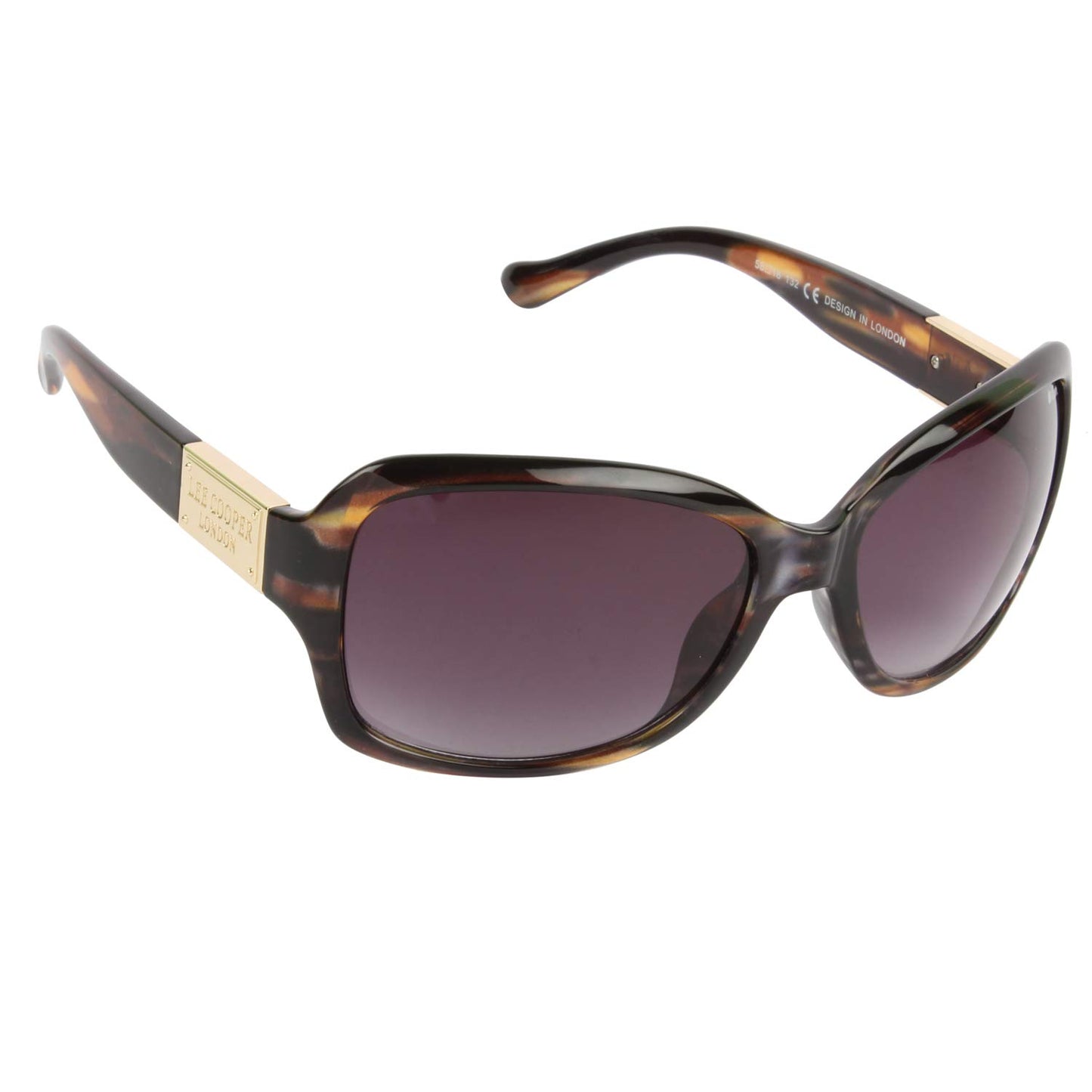 Lee Cooper UV Protected Rectangular Women's Sunglasses - (LC9101SXA BRN|58|Grey Color Lens)