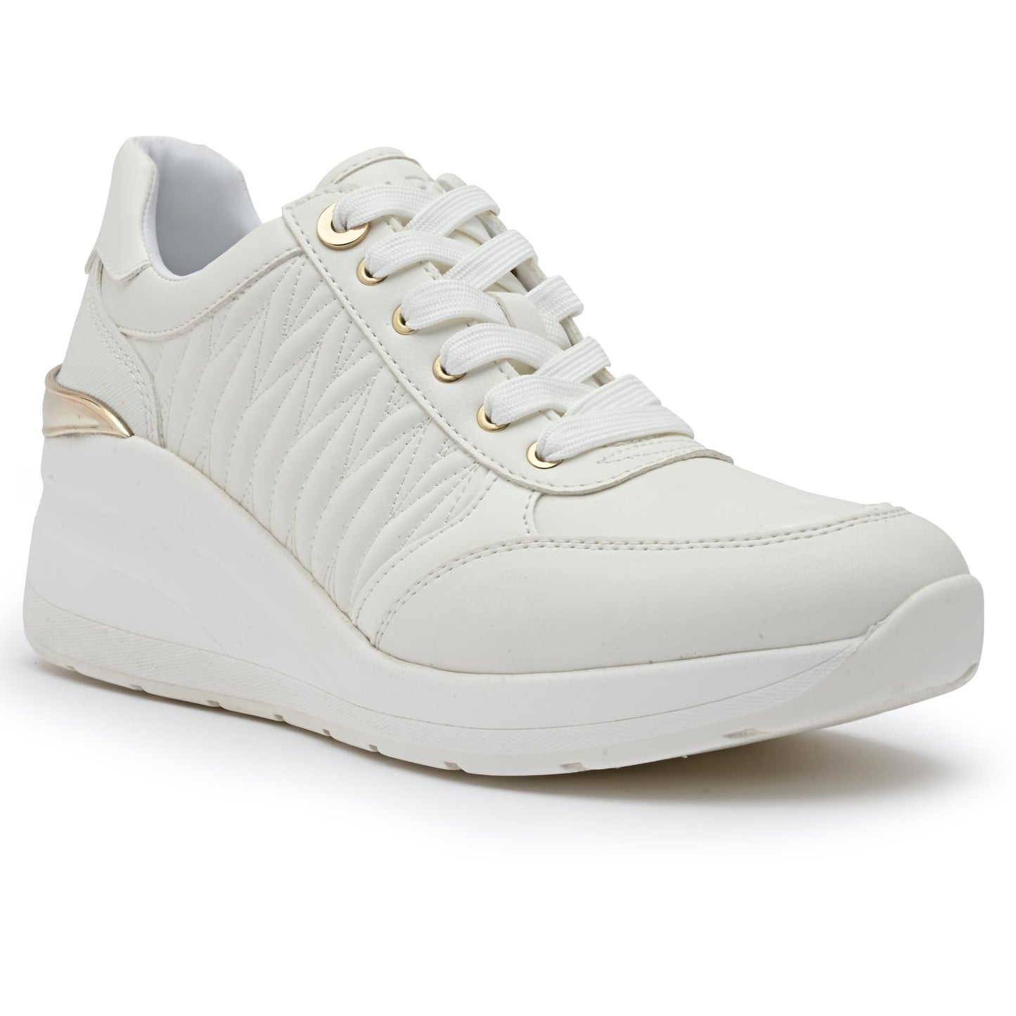 Aldo GRADSKIYA-IN100 Ladies White Wedge Sneakers