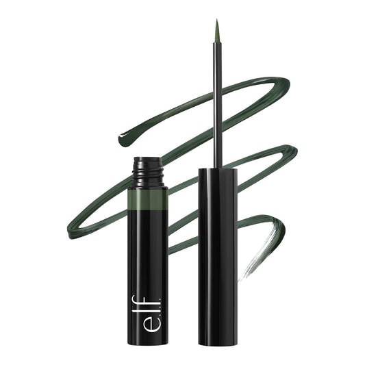e.l.f. H2O Proof Inkwell Eyeliner Pen, High-pigment, Waterproof Liquid Eyeliner, Delivers A Matte Finish, Vegan & Cruelty-free, Dark Envy