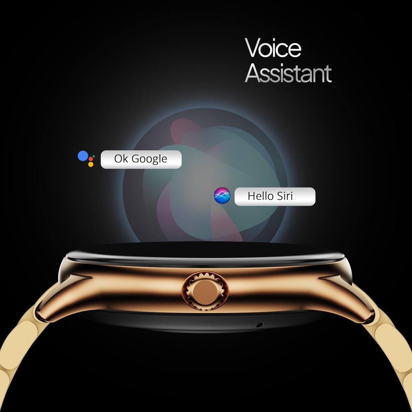 Fire-Boltt Newly Launched Phoenix Ultra Blaze Luxury Stainless Steel, Bluetooth Calling Smart Watch, AI Voice Assistant, Metal Body with 120+ Sports Modes, SpO2, Heart Rate Monitoring (Gold)