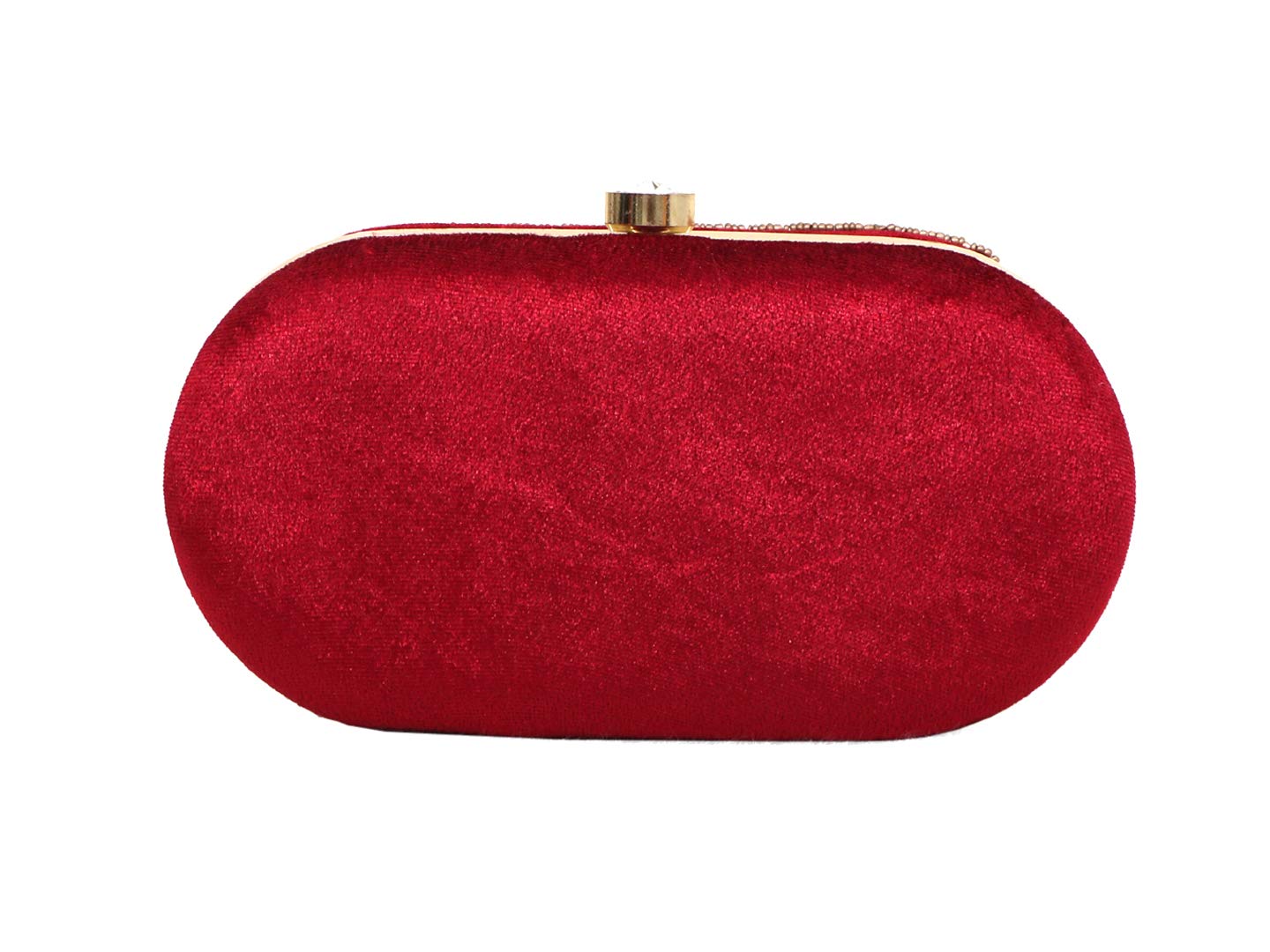 DUCHESS Women's Oval Clutch Maroon