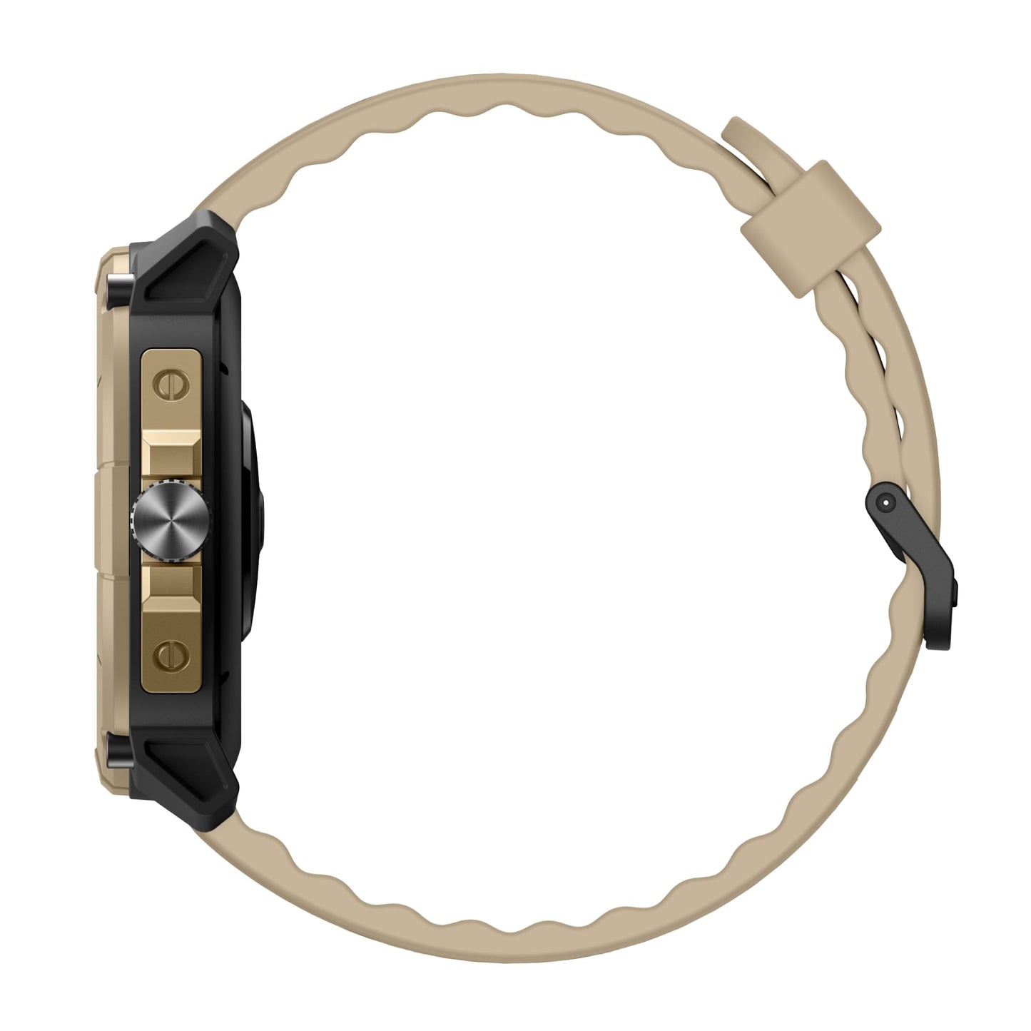 Smart Goat Latest Rugged & Sporty Smart Watch with Alexa, Bluetooth Calling,1.38" HD Display, Touch Screen, 100+ Sports Modes, Waterproof, SpO2, Sleep Monitor, Fitness Tracker,(Golden Ecru)