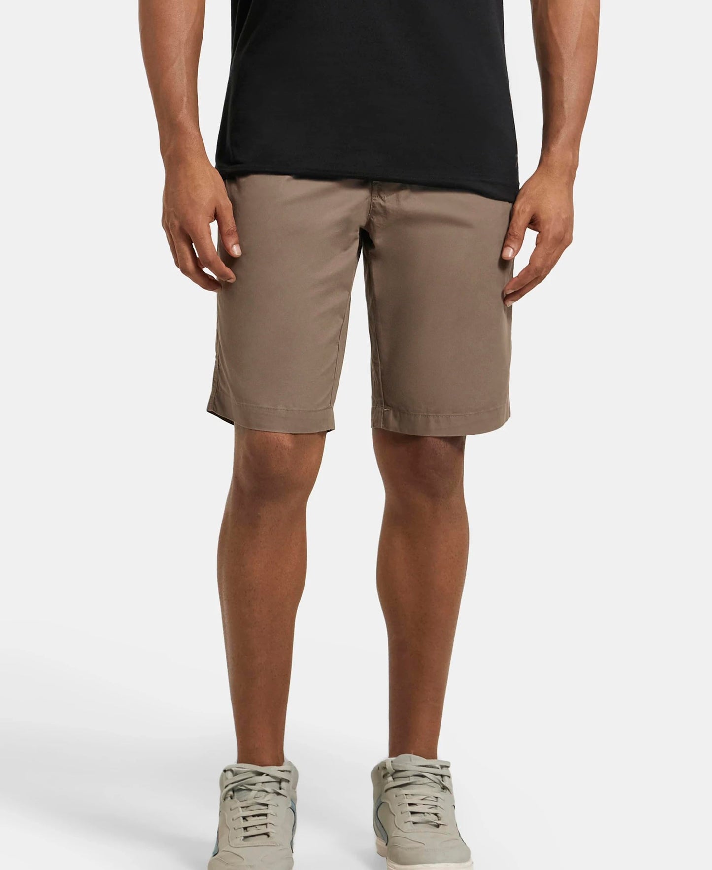 Jockey Men's Regular Shorts (1203_Dark Khaki_XL_Dark Khaki_X-Large)