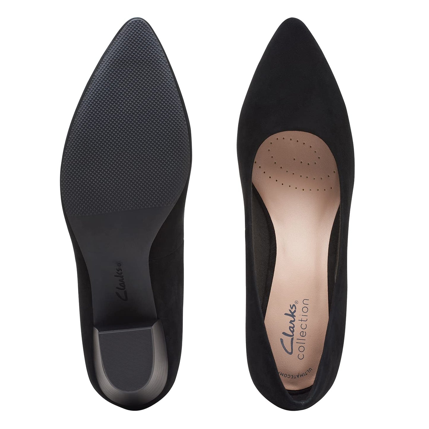 Clarks Women Teresa Step Pump Black SDE UK-6