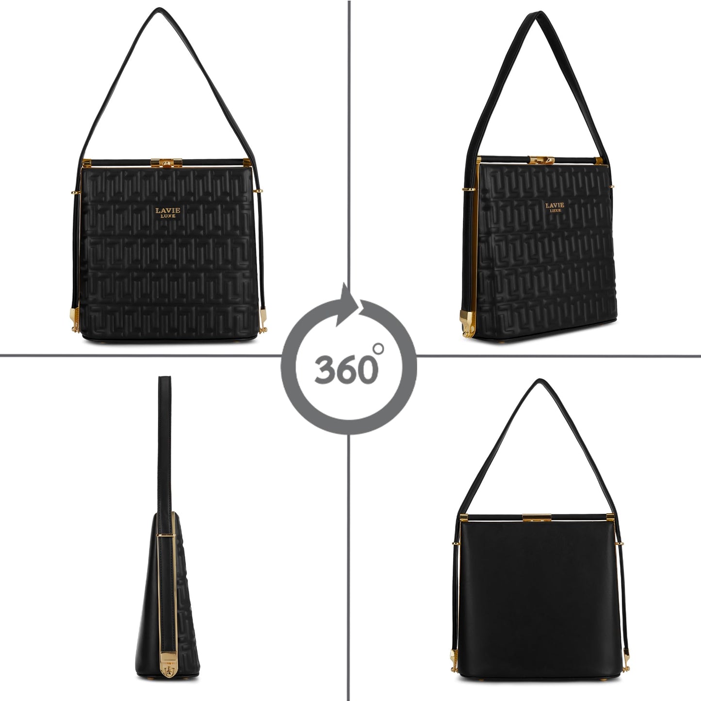 Lavie Luxe Women's Glarel25 Satchel Bag for Women | Satchel Handbag for Work | Ladies purse | Stylish Shoulder Bag | Gift for Women