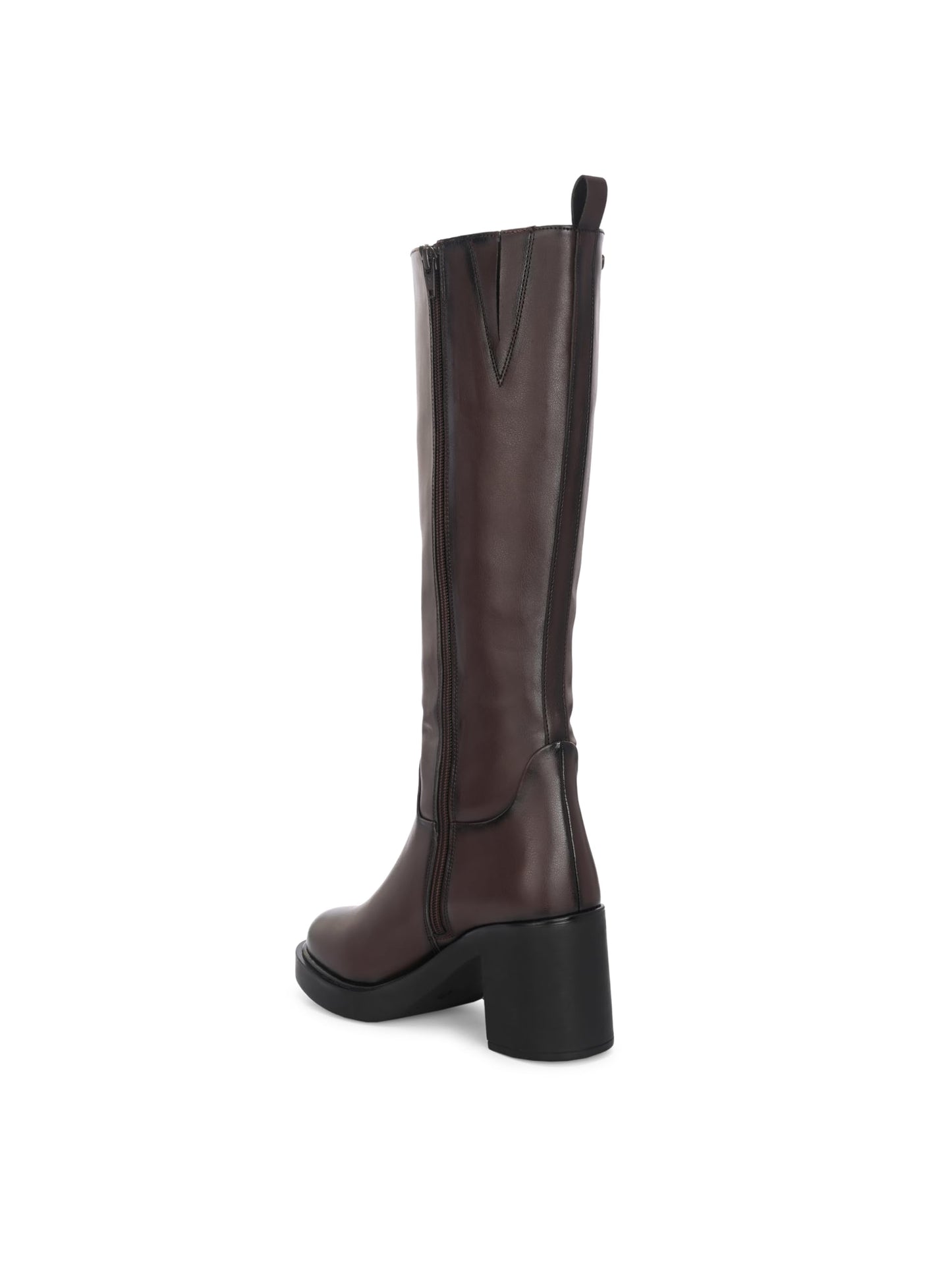 Delize Women brown high heel knee high boots 79761-36