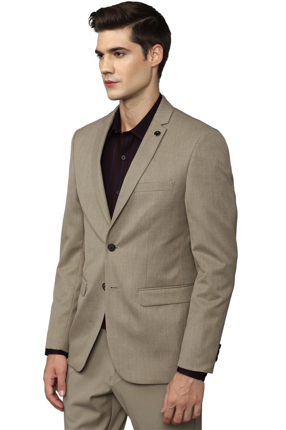 Allen Solly Men's Blazer (ASBZMSLF407773_Khaki