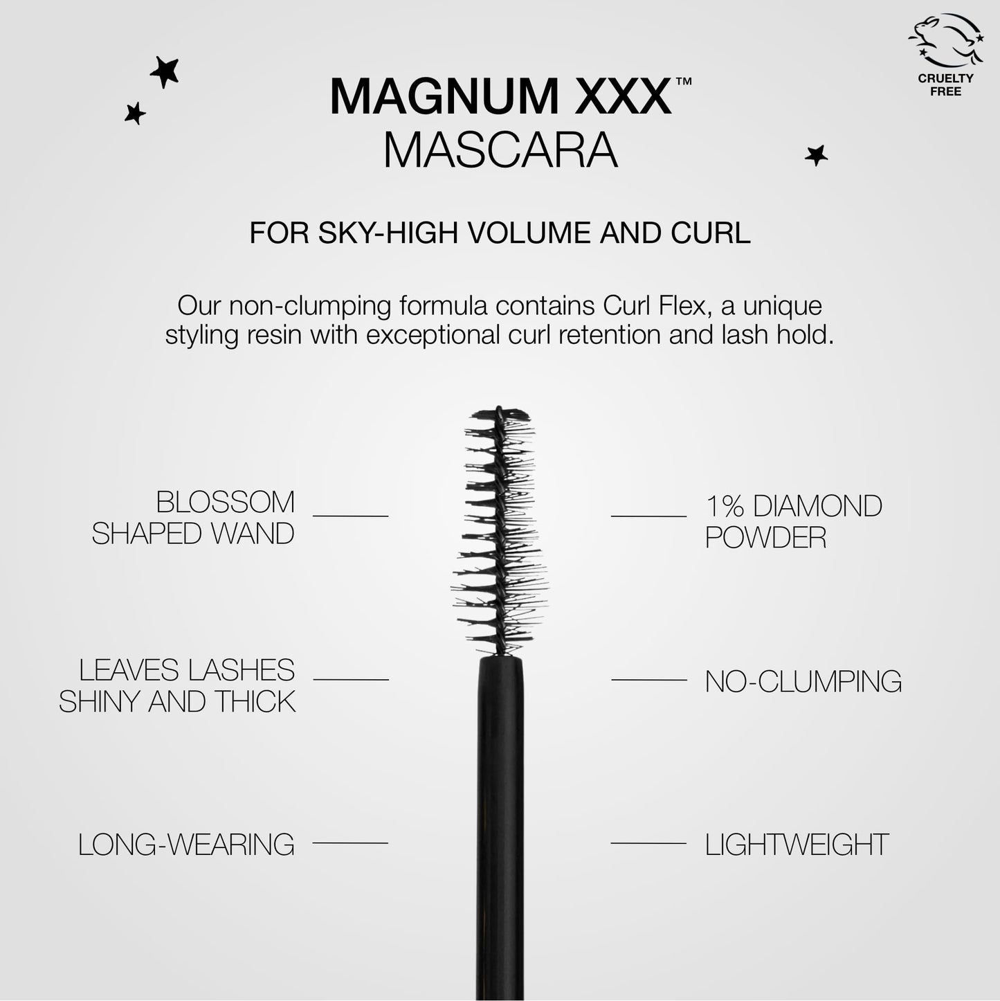 Stila Cosmetics Magnum XXX™ Mascara – Black | Mega-Volume, Lightweight Formula with Lash-Conditioning Benefits & a Super-Size Brush for Bold, Full-Bodied Lashes