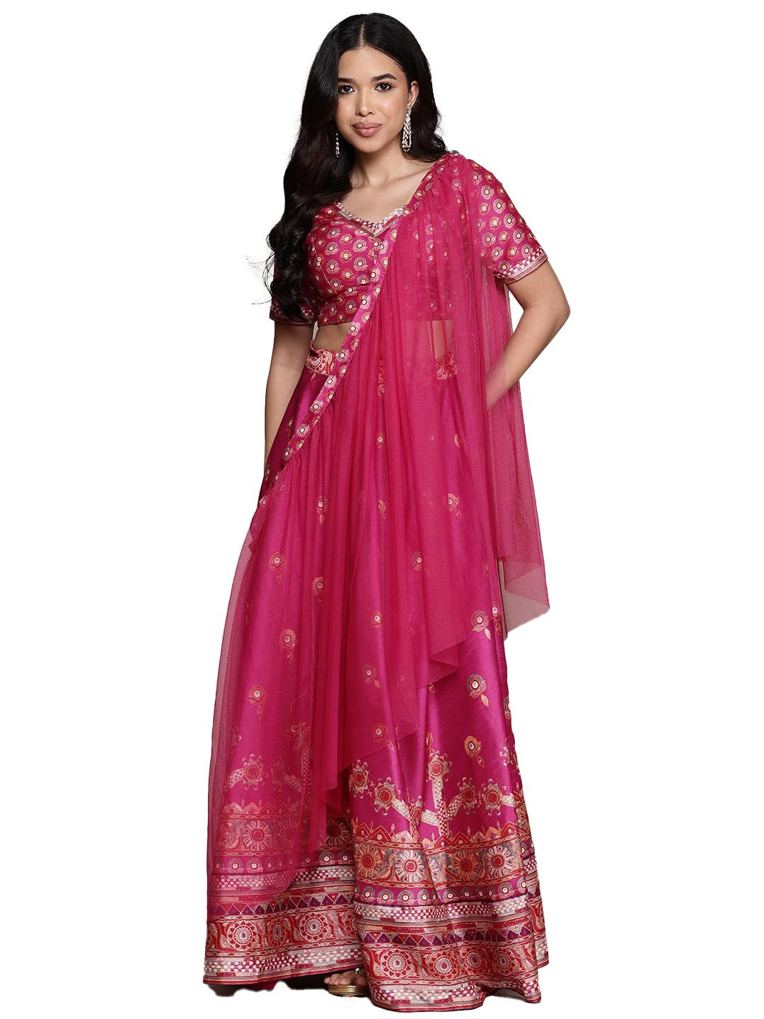 Aarke Ritu Kumar Purple Tanishqa Lehenga With Blouse And Dupatta